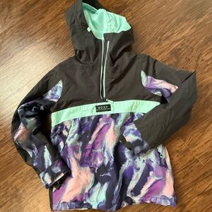 Roxy Black and Aqua Jacket